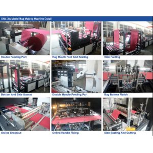 220v / 380v Shopping Bag Ultrasonic Non Woven Bag Making Machine With 9 Motors