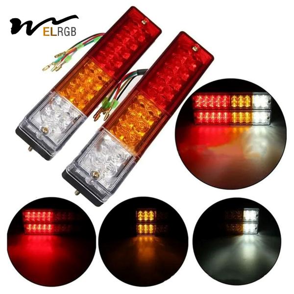 Quality 20 Leds 12V Waterproof Lights Truck LED Tail Light Lamp Yacht Car Trailer Taillight Reversing Running Brake Turn wholesale