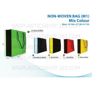 custom non woven fabric carry bag, recyclable non woven bag, non woven bag