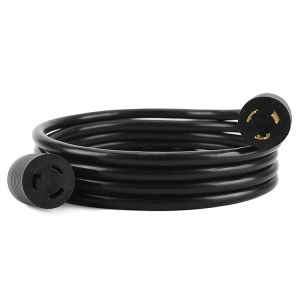 Cheap NEMA L5-20P to L5-20R 30 Amp to 15/20 Amp Household Regular Inlet Connector Convert Extension Cord for Generator Adapter for sale