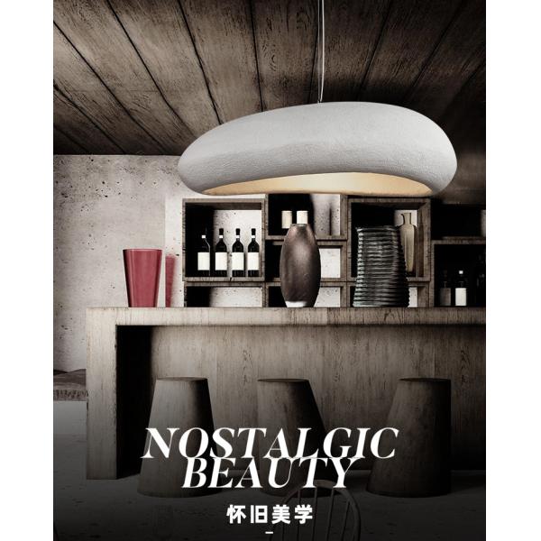 Nordic Wabi Sabi Restaurant LED Pendant Light Lustre Living Room Chandelier(WH-VP-174)