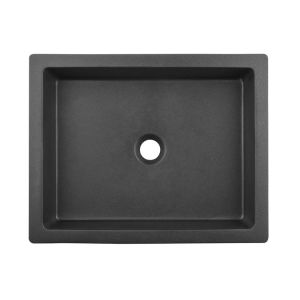 Dual Mount Black Single Bowl Composite Granite/Quartz Kitchen Sink