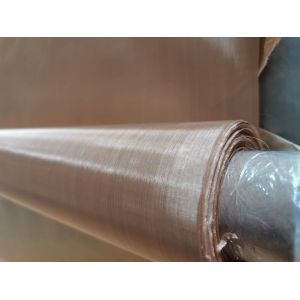 Pure 99.9% Copper Metal Woven Wire Mesh Cloth For Shielding Or Filtering