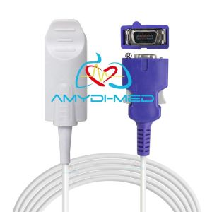 Cheap Hospital Reusable SpO2 Sensor OEM 14Pin Finger Clip Sensor For Nellcor N560 N550 N595 Dinamap PRO Colin for sale