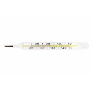 Lightweight Oral Mercury Thermometer , Medical Glass Mercury Thermometer