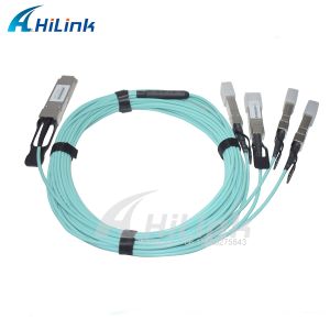 40G to 10G, QSFP+ to 4xSFP+ AOC Breakout Active Optical Cables 1-10M