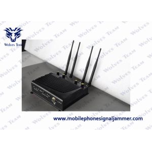 Adjustable High Range Mobile Jammer , Cell Phone Signal Jammer Shielding Radius