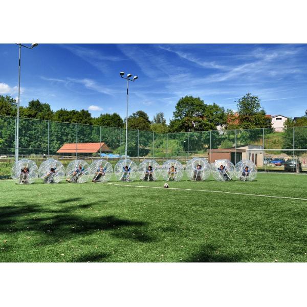 Comercial 1.0M 1.8M TPU Human Hamster Bumper Ball Soccer Football , Loopy Zorb Ball