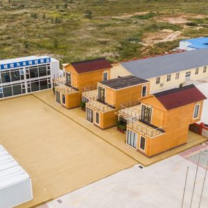 Zontop china Structure Sandwich Panel Container Villa Sentry Box Guard House