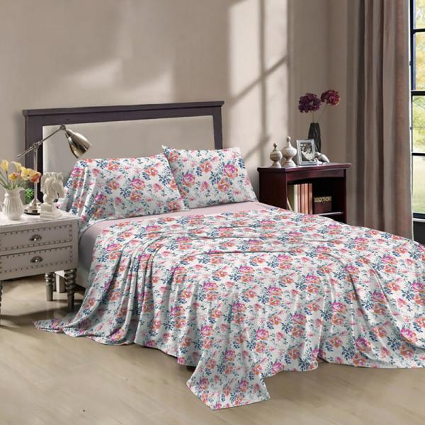 100% Polyester Multi Size Custom Printed Sheet Set for Queen Size and King