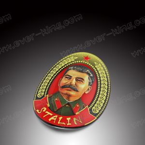 China New Designed Customed Stalin Head Zinc Alloy Medal Label For Wine on sale