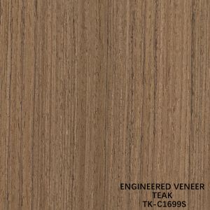 Fancy Recomposed Teak Wood Veneer Length 2200mm Customized For Car Interior