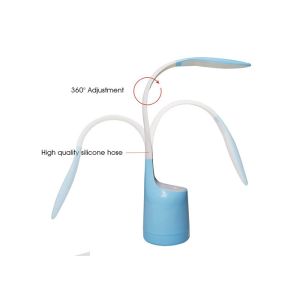 Portable Goose Neck USB LED Table Lamp With Charging Port And Humidifier