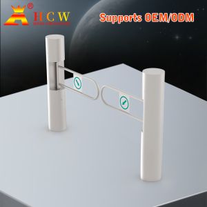 HCW Stainless Steel Barrier Turnstile Gate with Adjustable Channel Width (600