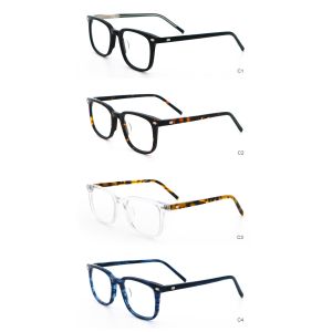 Adjustable Temple Handmade Acetate Optical Glasses Frames MR 98018