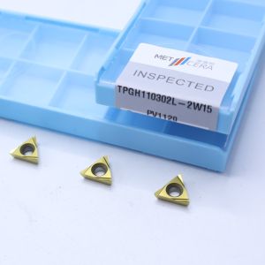 TiCN Cermet CNC Turning Inserts TPGH1103 with 2W15 Sharp Finish Chip Breaker