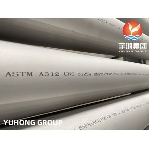 Cheap ASTM A312 UNS31254 / 1.4547 / 6 Mo / 254Mo Seamless Steel Pipe For Saltwater Handling for sale