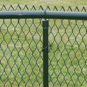 6ft X 30ft Chain Link Mesh Fence Green White 55mmx55mm Opening For Chicken And