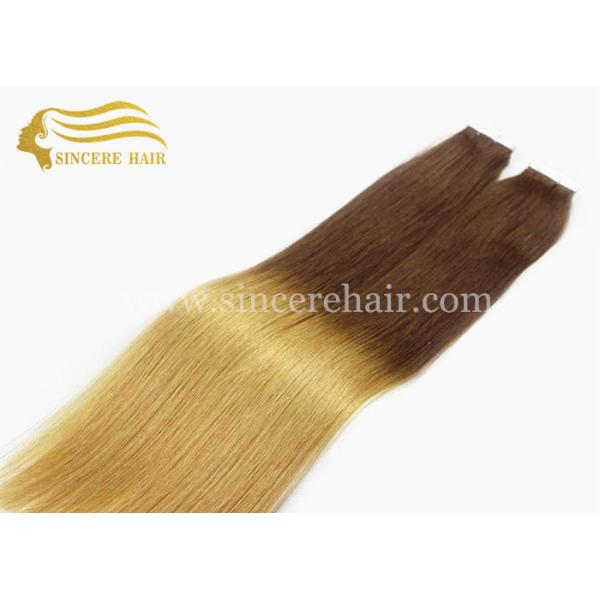 Hot Sale 26 Inch Tape In Hair Extensions for sale, 65 CM Long 2 Tone Color Ombre