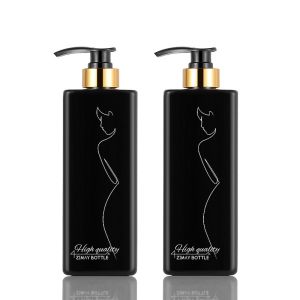 China Black Cosmetic Lotion Bottle , 8 Oz Lotion Bottle With Pump 73mm Width on sale