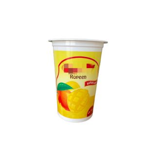 White Plastic Yogurt Cup with 75*50*100mm for Bulk Packaging