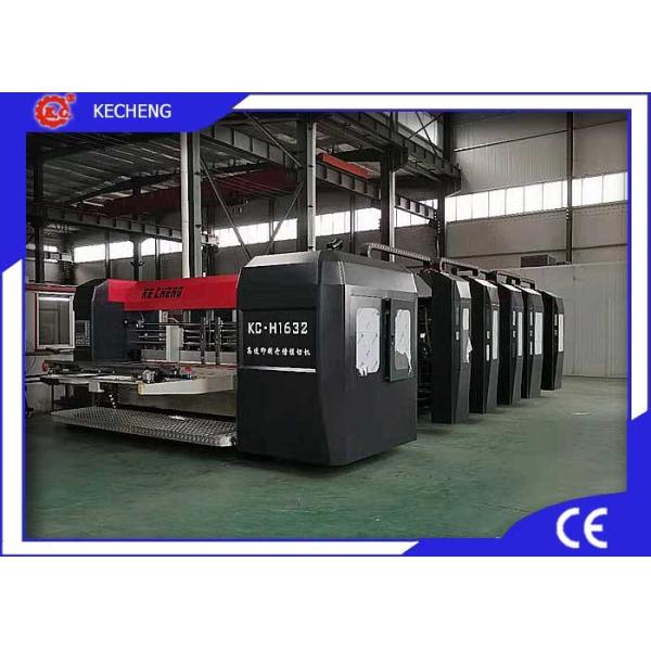 Quality Water Ink Printer Slotter Die Cutter Stacker Machine Automatic 4 Color wholesale