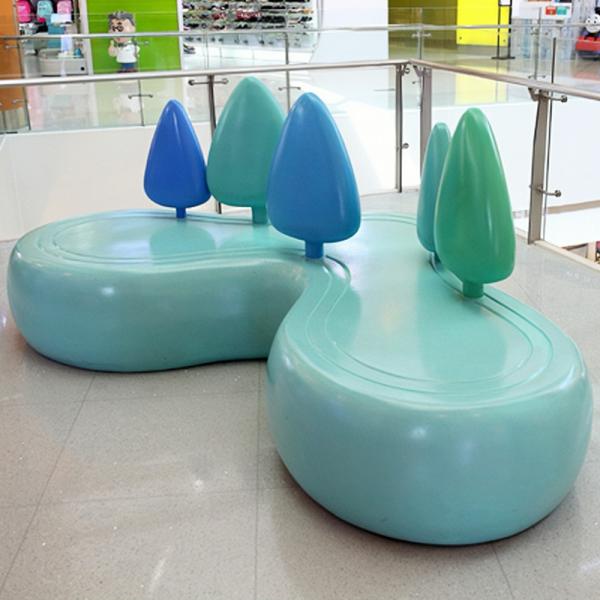 Quality Modern Fibreglass Reinforced Leisure Plastic Chair Ice Cream Seat wholesale