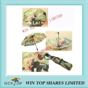 Cheap Auto Open and Close Flower Umbrella for sale