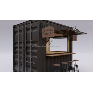 Galvanized Steel Square Tubes Mini Popup Shop Mobile Container Coffee Bar Houses