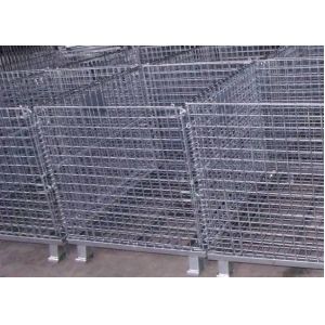 1000kg Galvanized Stackable Sliver Wire Container Storage Cages