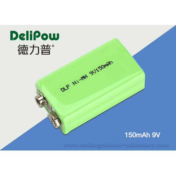 Safety 150mAh 9v Nimh Rechargeable Battery For Multimeter Green Power