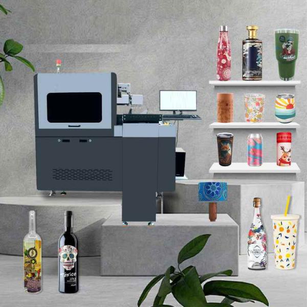 Quality 1812mm* 660mm *1820mm Cylinder UV Printer Multi Color Capability For Windows 7/8/10 Operating System wholesale
