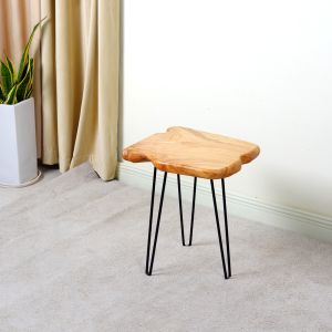 Iron Frame 52cm Height Triangle Coffee Table Chinese Fir