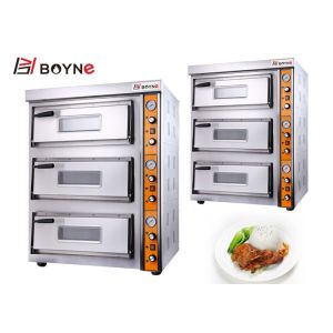 Gas Pizza Deck Oven One Layer 220v For Bread Baking with Stone