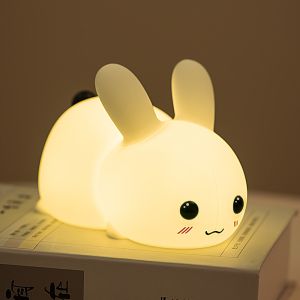 Rechargeable Rabbit Silicone Night Light Lamp Multipurpose Durable