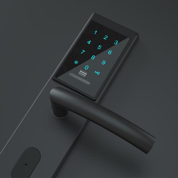 Fingerprint Wooden Door Smart Lock DC6V FCC Apartment Placard