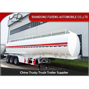 China 12 wheels carbon steel fuel tanker semi trailer with 42000 Liters capacity on sale