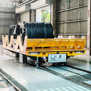 10 Tons V-Shaped Bracket RGV Automated Rail Transfer Cart