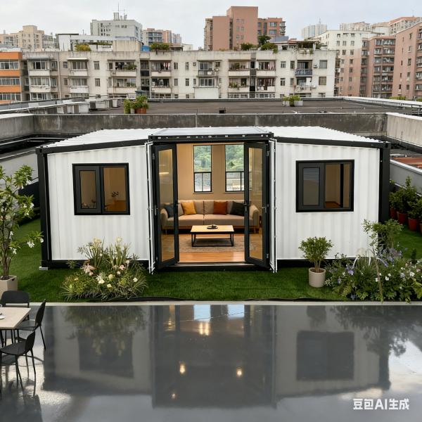 Foldable Modular Homes with 18.5 Square Meters Floor Area and L2950*W6300*H2480