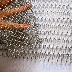 Max Unrestricted Metal Mesh Curtain Texture With Diamond Perforations