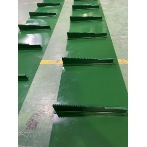 Smooth Petrol Green Pvc Conveyor Belt Custom Made 2ply 3ply