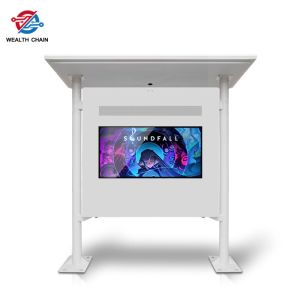 Dual Sided Standing LCD Media Player 55 Inch X 3 Pcs Full Angle Viewing