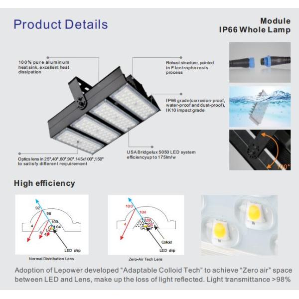 V6B Series LED Modular Flood Light IP66 IK10 Anti Corrosion Aluminum Alloy Housing