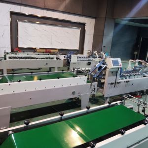 4-Channel Food Box Making Machine with Paper Cold Glue Applicators and High