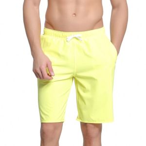 Mens Beach Trunks Soft Mesh Liner Skin Friendly Spcious Front Side Bright Colors