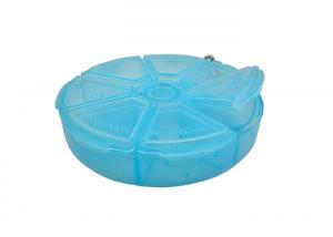 China Blue Color Plastic Travel Storage Box 7 Day Pill Box Organizer For Outdoors on sale