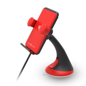 10W Qi Wireless Charging Vehicle Dock , Dashboard Air Vent Holder Charger