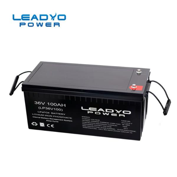 LEADYO 36V Lithium Trolling Motor Battery 100Ah Lithium Iron Phosphate LFP