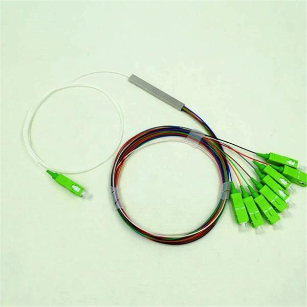 Quality Factory direct mini model 1X8 steel tube with SC / UPC connector optical splitter wholesale