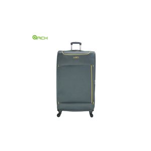 Cheap Spinner wheels Travel Trolley Soft Sided Luggage with two front pockets